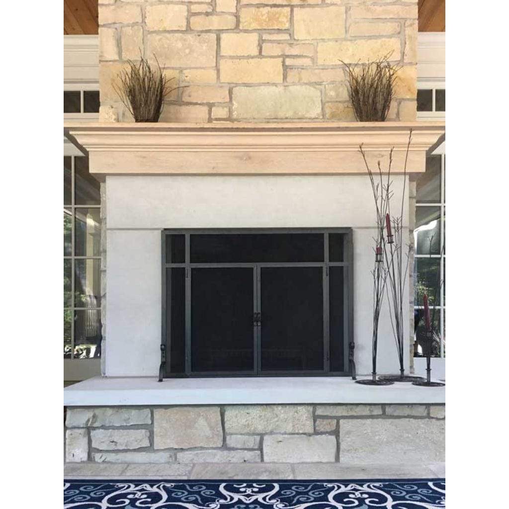 Pilgrim - FGND Forged Iron Fireplace Screen Door
