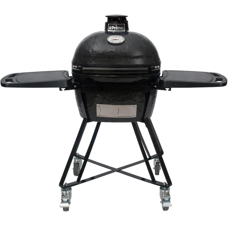 Primo All-In-One Oval Junior 200 Ceramic Kamado Grill With Cart - PGCJRC