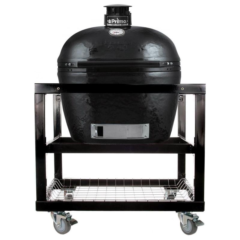 Primo Oval XL 400 Ceramic Kamado Grill On Cart Base - PGCXLH