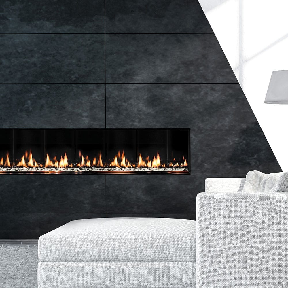 SÓLAS SIXTY0 - Single-Sided Silm-Line Built-In Gas Fireplace