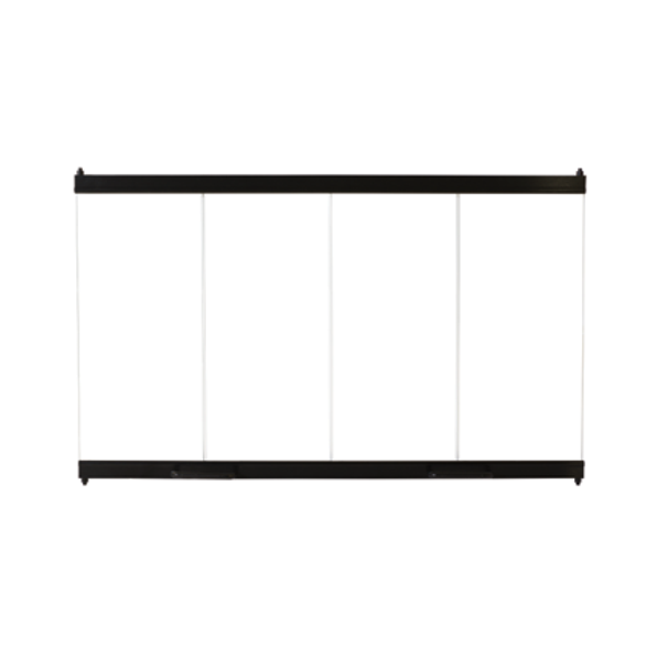 Superior BDMO42E 42 in. Mosaic masonry bi-fold glass door, ebony finish