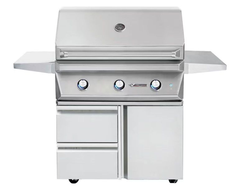 Twin Eagles 36-Inch 3-Burner Freestanding Gas Grill On Cart