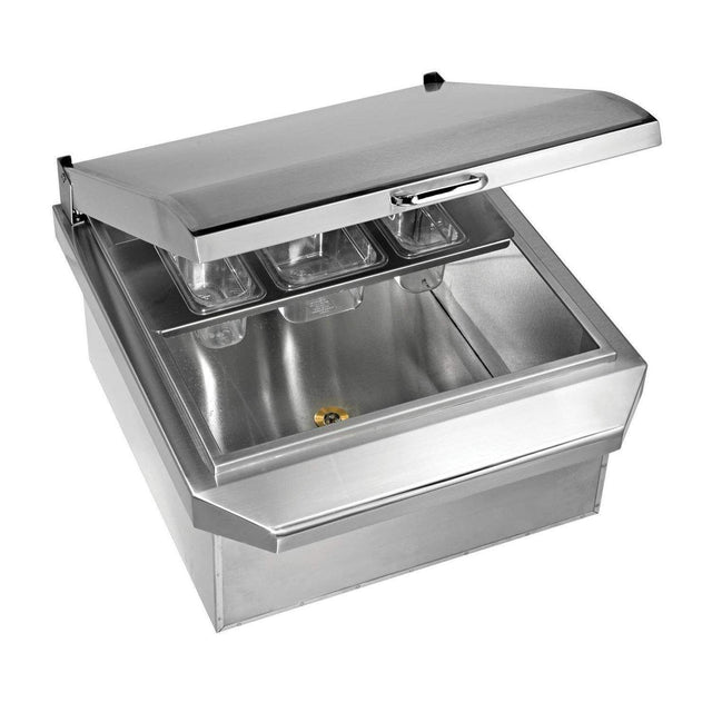 Twin Eagles 24-Inch Drop-In Stainless Steel Ice Bin Cooler