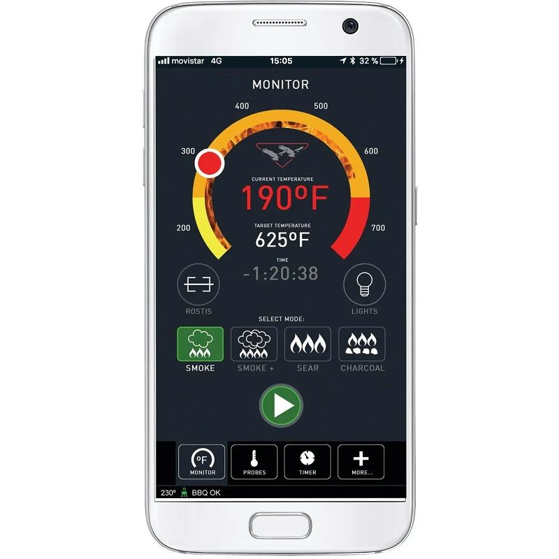 Twin Eagles Wi-Fi Controlled 36-Inch Built-In Stainless Steel Pellet Grill and Smoker