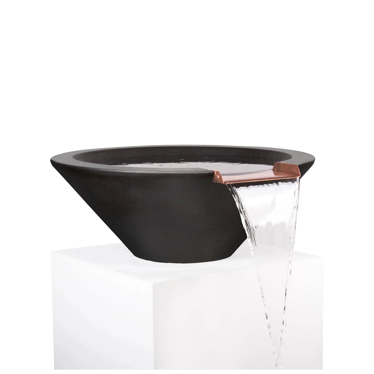 The Outdoor Plus 24" Round Concrete Cazo Water Bowl