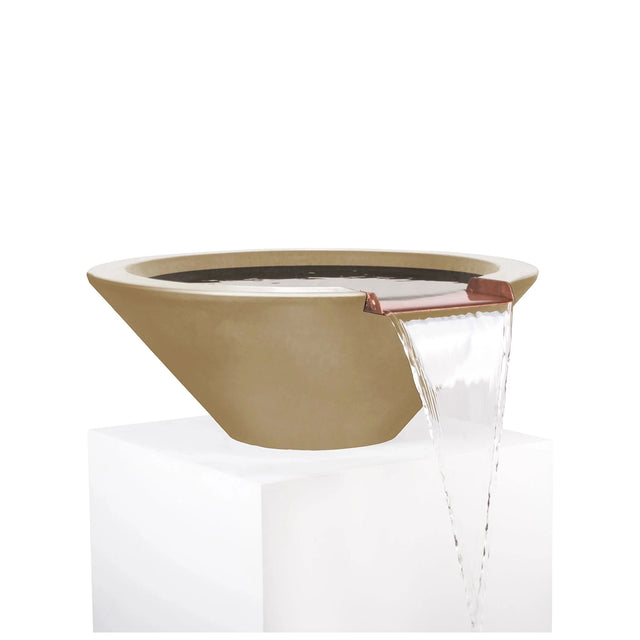 The Outdoor Plus 24" Round Concrete Cazo Water Bowl