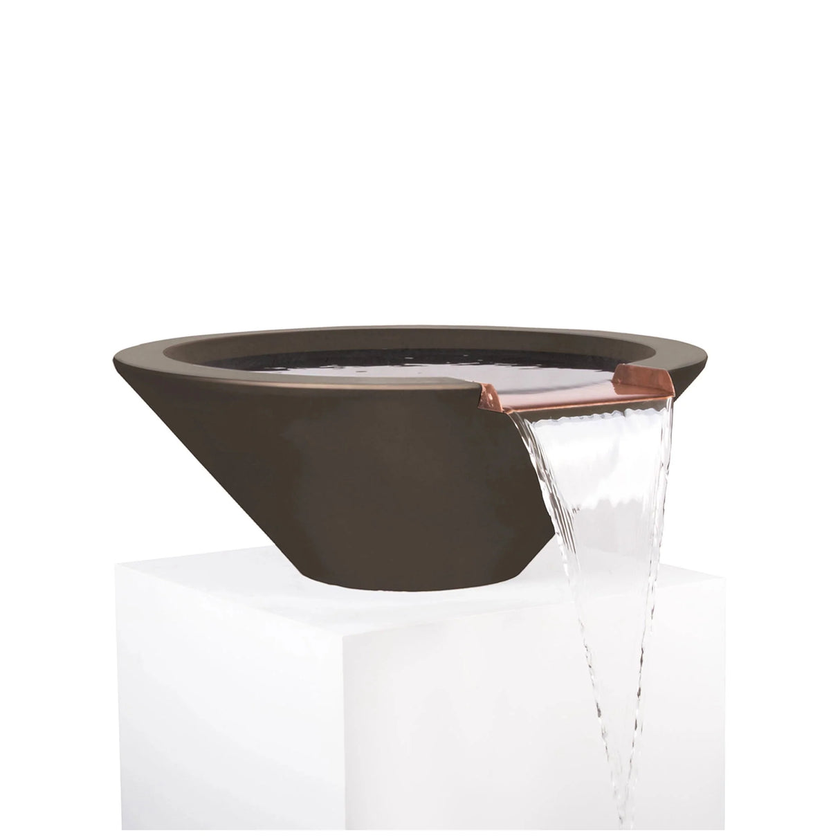 The Outdoor Plus 24" Round Concrete Cazo Water Bowl