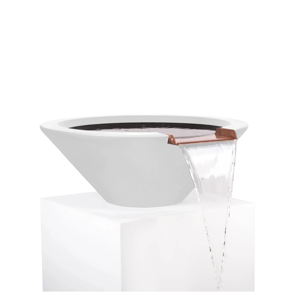 The Outdoor Plus 24" Round Concrete Cazo Water Bowl