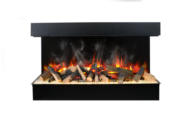 Amantii Signature TruView 75" 3-Sided Built-In Electric Fireplace
