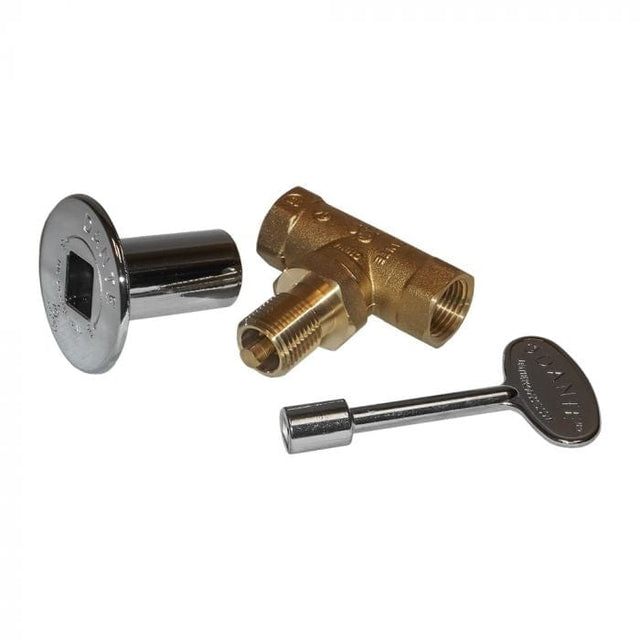 Warming Trends Gas Fire Pit Shut Off Valve Kit 1/2-Inch Key Valve KV12