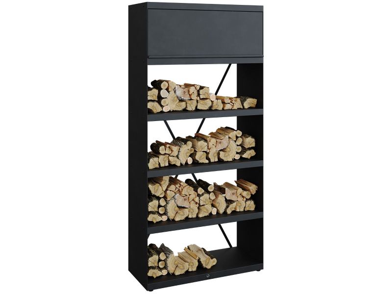 Ofyr Wood Storage Black 100