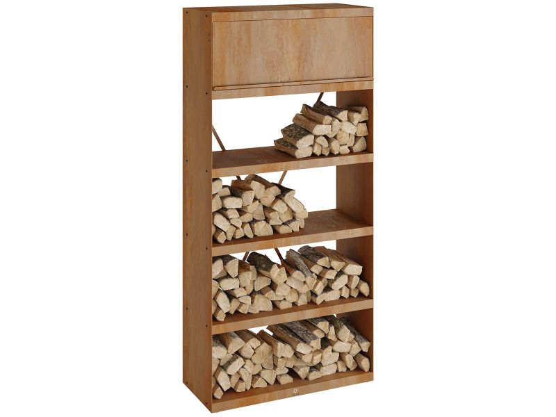 Ofyr Wood Storage Corten 100