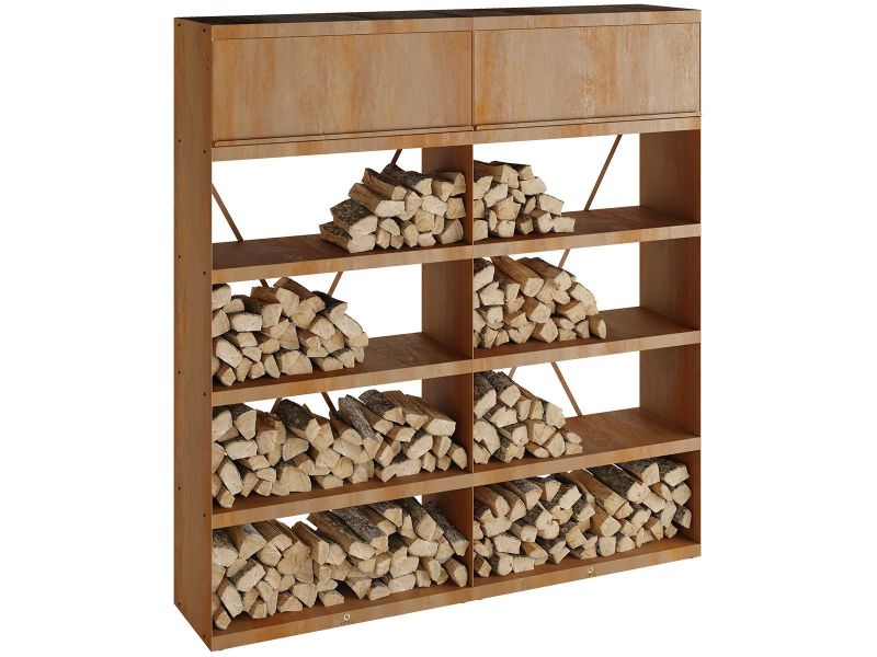 Ofyr Wood Storage Corten 200