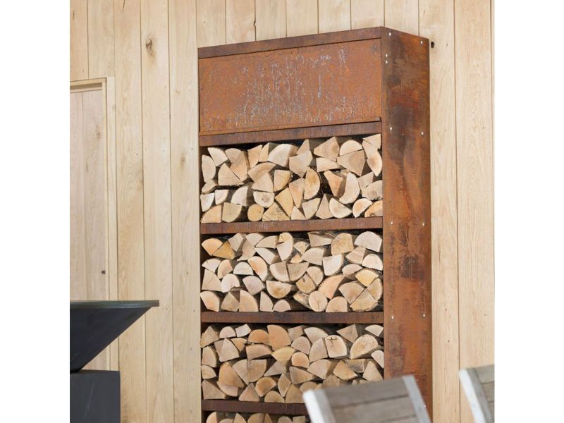 Ofyr Wood Storage Corten 100