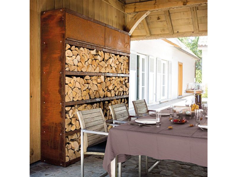 Ofyr Wood Storage Corten 200