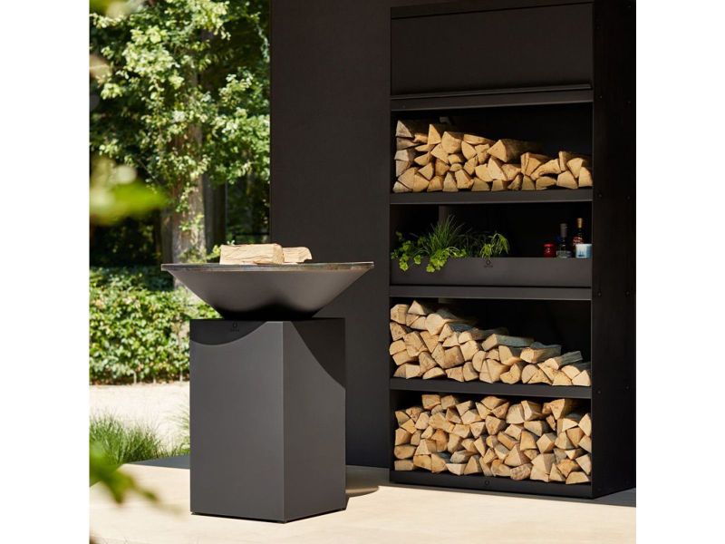 Ofyr Wood Storage Black 100