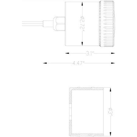 Lumien Brass Macro Module, LumienPRO (RGBWW - 2700-5000K), 10 Watts, 445 Lumens, 10-15V, 40 Beam Spread Optic, Antique Finish