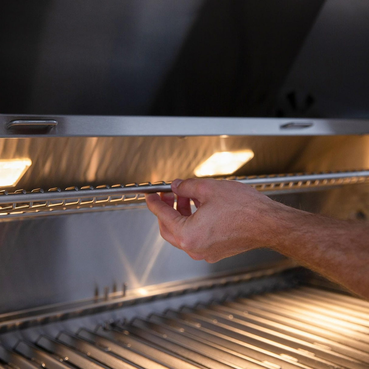 American Made Grills Encore 36-Inch Freestanding Hybrid Gas Grill with Cart