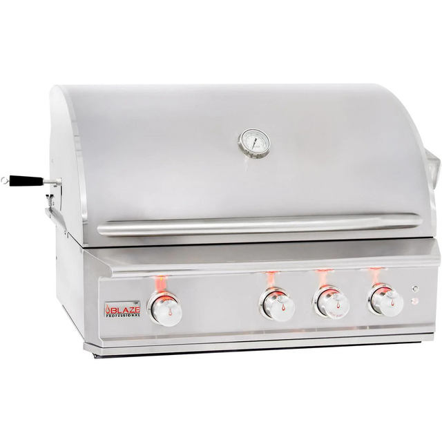 Blaze Professional LUX 34-Inch 3-Burner Built-In Gas Grill With Rear Infrared Burner