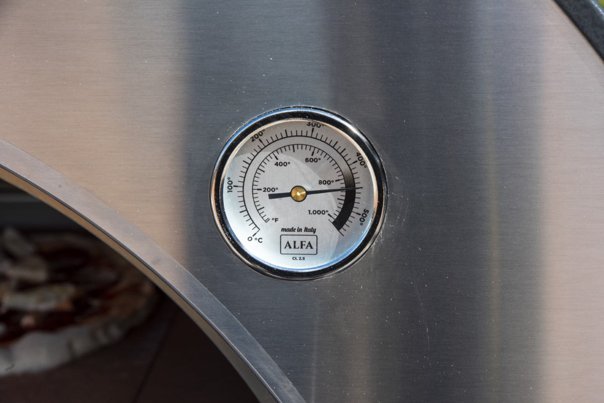 Alfa Classico 2 Pizze Outdoor Wood Pizza Oven - Ardesia Grey