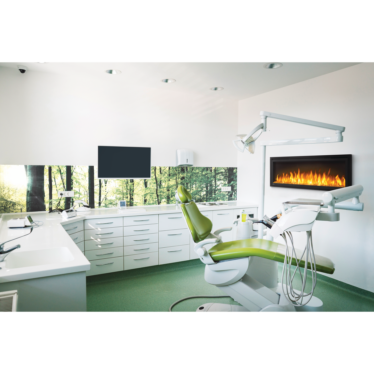 Napoleon Entice Series 36-Inch Wall Mount/Recessed Electric Fireplace - NEFL36CFH