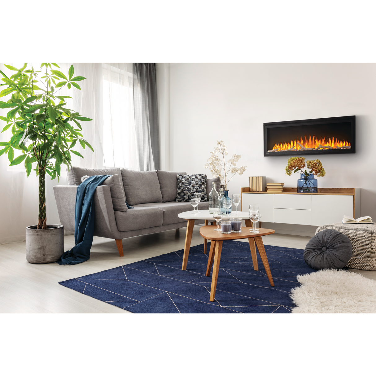 Napoleon Entice Series 36-Inch Wall Mount/Recessed Electric Fireplace - NEFL36CFH