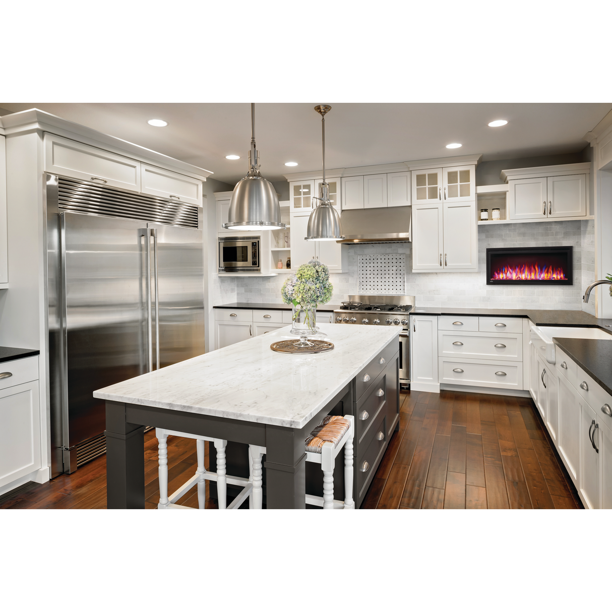 Napoleon Entice Series 36-Inch Wall Mount/Recessed Electric Fireplace - NEFL36CFH