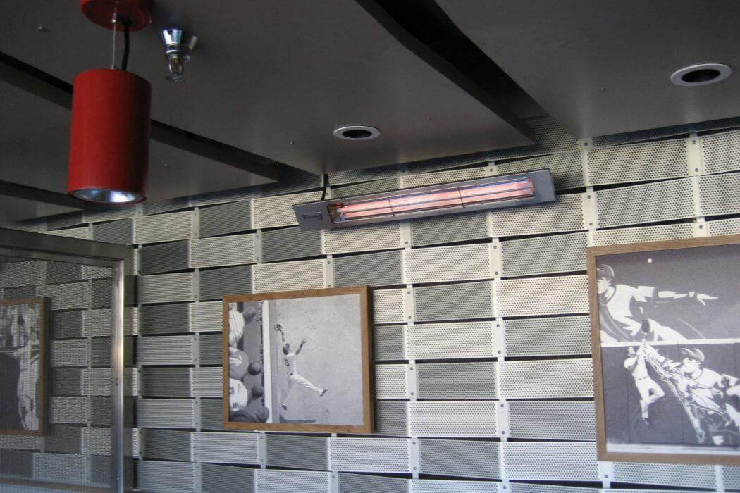 Infratech Slimline Series 63 1/2-Inch 4000W Single Element Electric Infrared Patio Heater - 240V - Silver