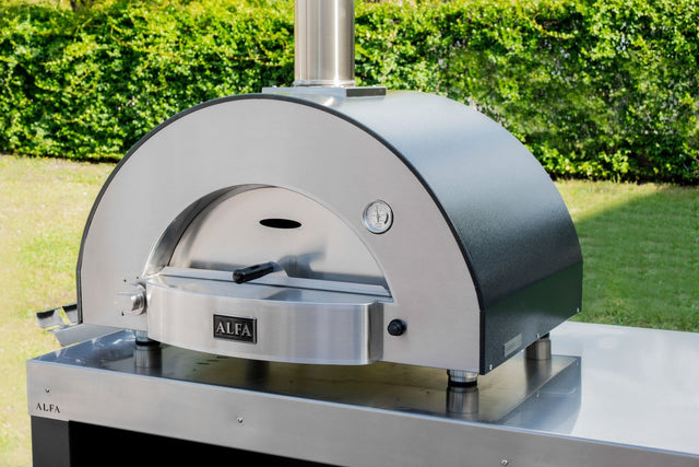 Alfa Classico 2 Pizze Gas Pizza Oven - Ardesia Grey - FXCL-2P-GGRA-U