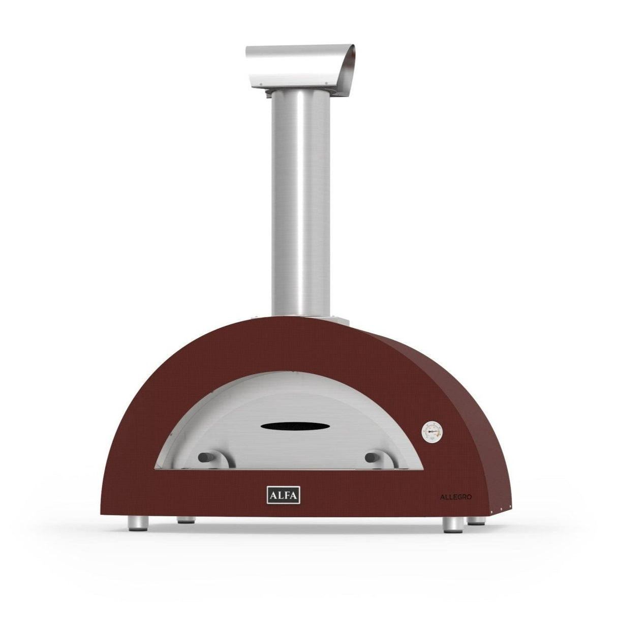 Alfa Forni Allegro 39-inch Wood-Fired Countertop Pizza Oven - Antique Red