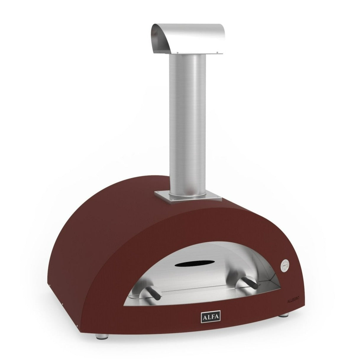 Alfa Forni Allegro 39-inch Wood-Fired Countertop Pizza Oven - Antique Red