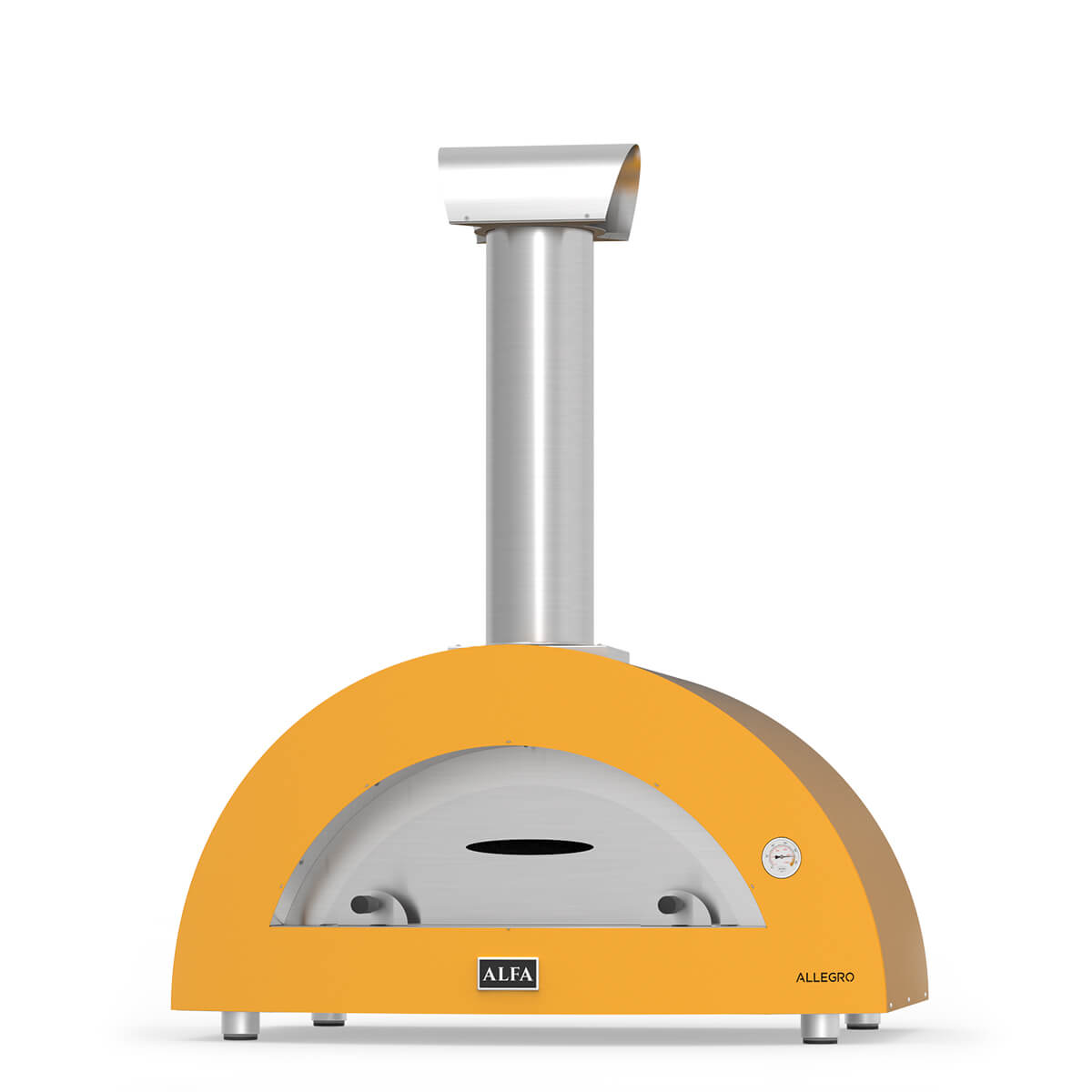 Alfa Forni Allegro 39-inch Wood-Fired Countertop Pizza Oven - Yellow