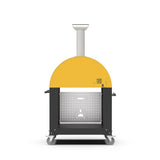 Alfa Moderno 2 Pizze Freestanding Outdoor Gas Pizza Oven with Base - Fire Yellow