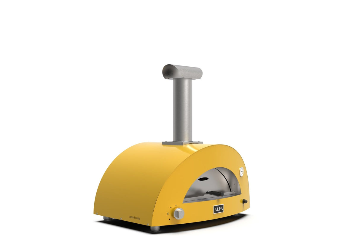 Alfa Moderno 2 Pizze Gas Pizza Oven - Fire Yellow - FXMD-2P-GGIA-U