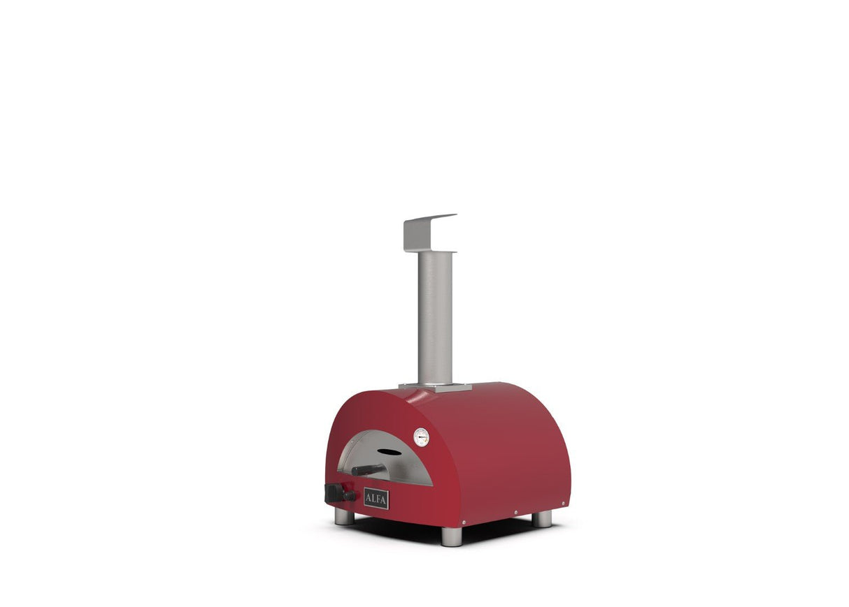 Alfa Moderno Portable Propane Gas Fired Pizza Oven - Antique Red