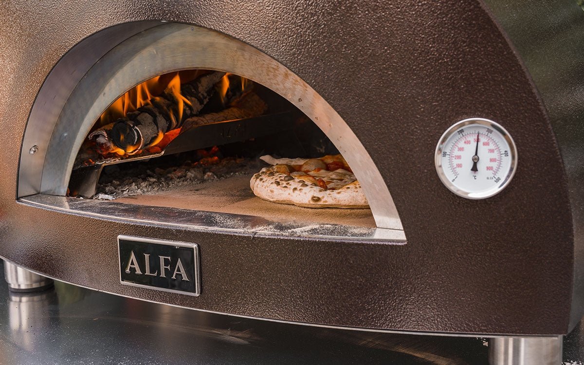 Alfa Nano Wood Fired Freestanding Pizza Oven on Cart - Copper
