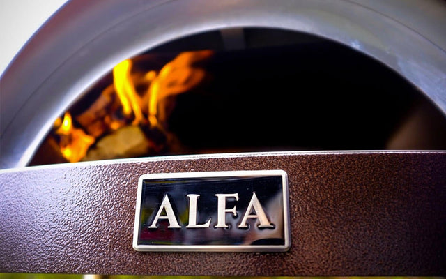 Alfa Nano Wood Fired Freestanding Pizza Oven on Cart - Copper