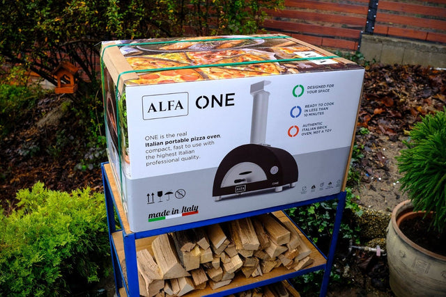 Alfa Nano Wood Fired Freestanding Pizza Oven on Cart - Copper