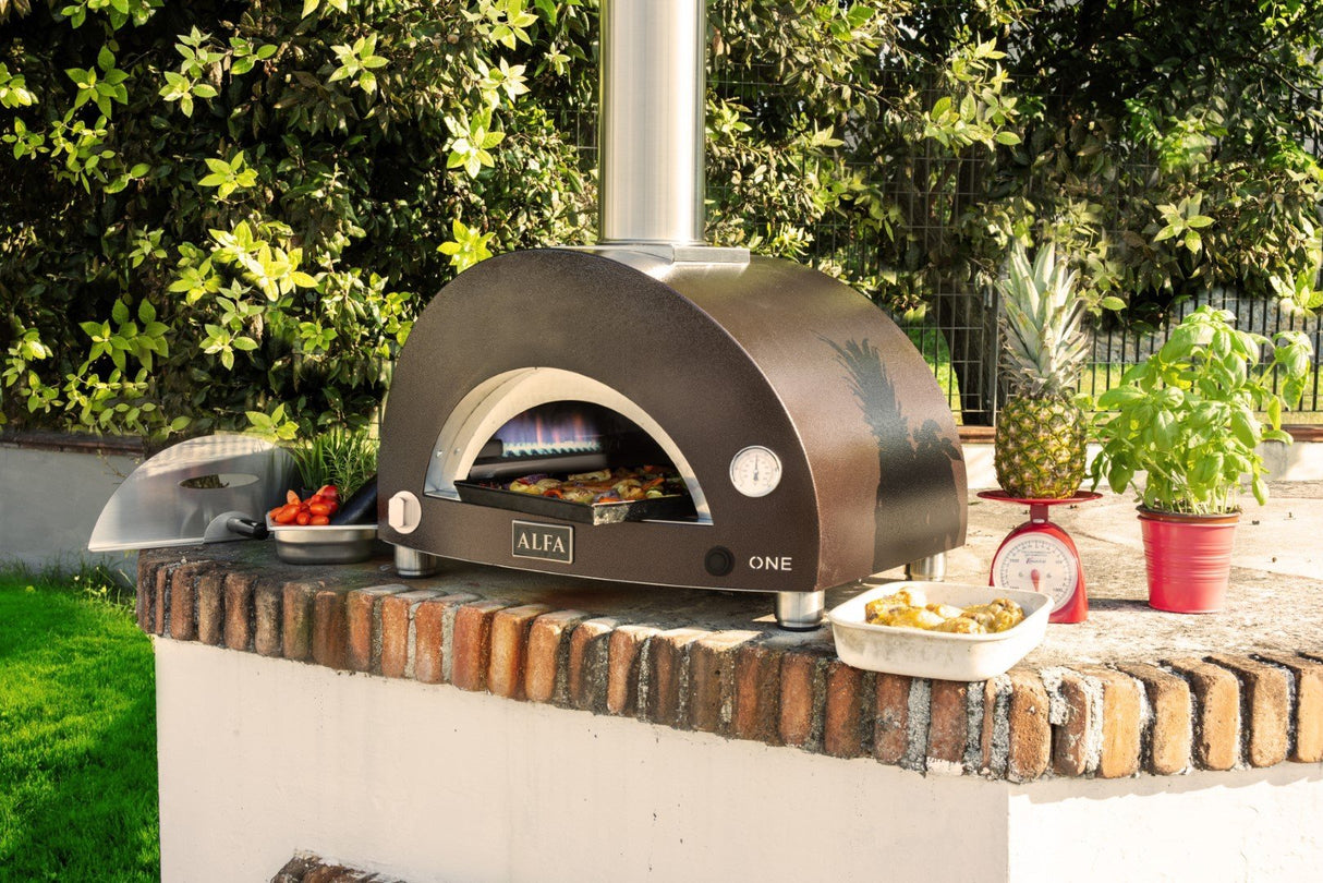 Alfa One Nano Outdoor Gas Pizza Oven - Copper