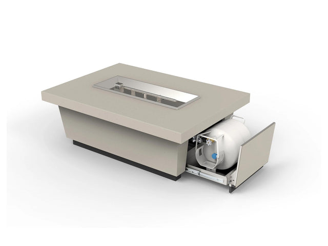 American Fyre Designs Contempo LP Select Fire Table (Propane Drawer Tank Model)