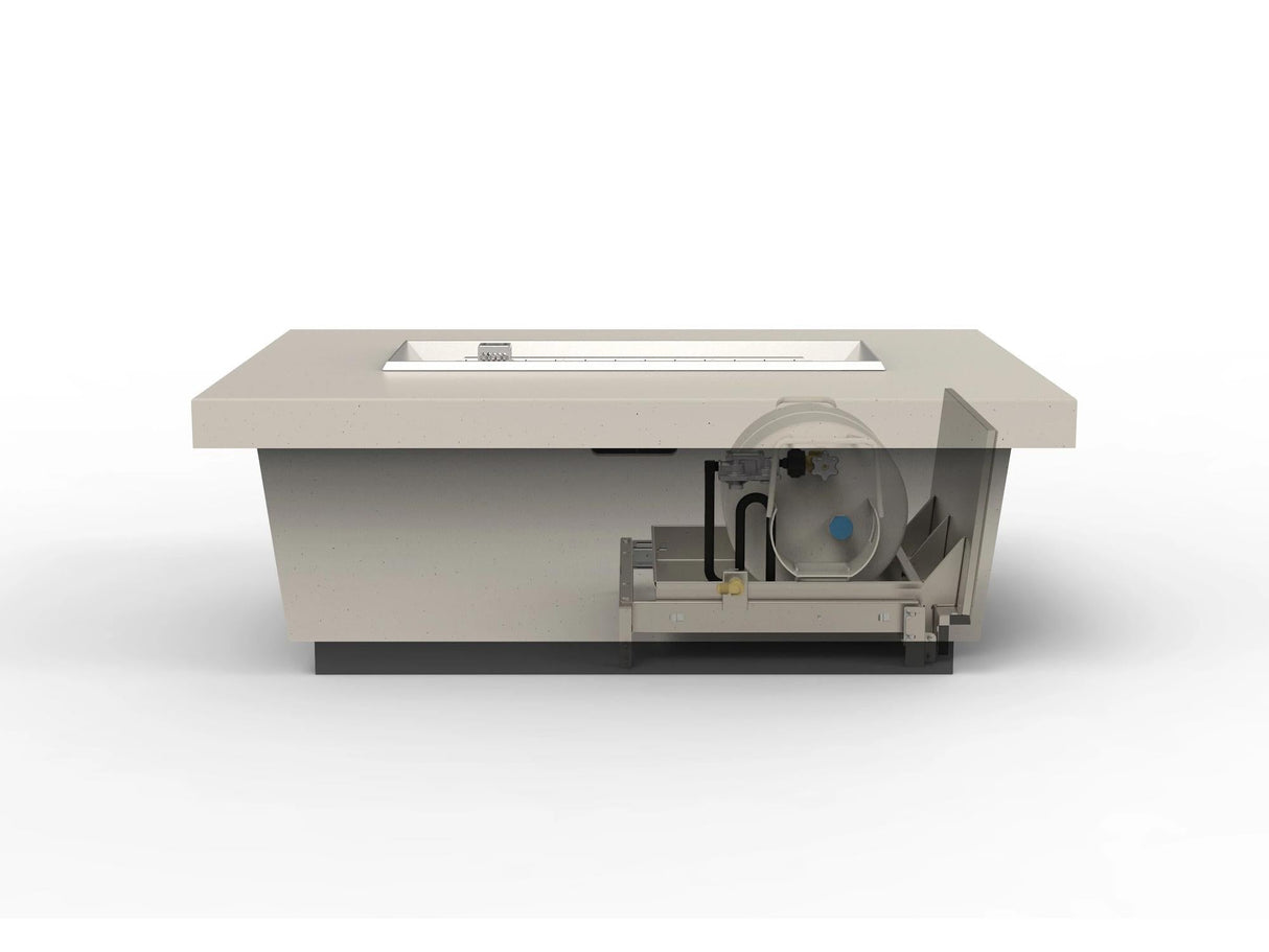 American Fyre Designs Contempo LP Select Fire Table (Propane Drawer Tank Model)