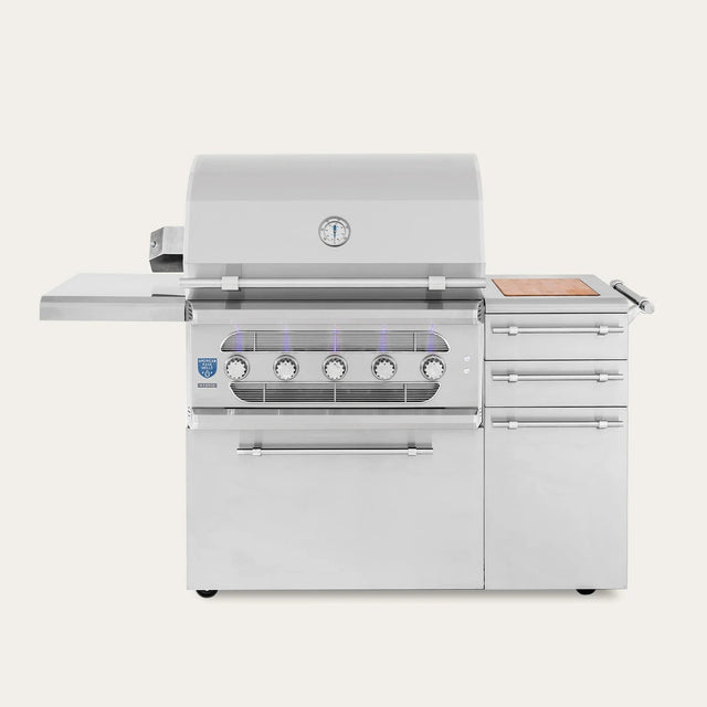 American Made Grills Muscle 36-Inch Freestanding Hybrid Grill on Cart - Natural Gas - MUSFS36-NG