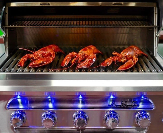 American Made Grills Muscle 36-Inch Freestanding Hybrid Grill on Cart - Natural Gas - MUSFS36-NG