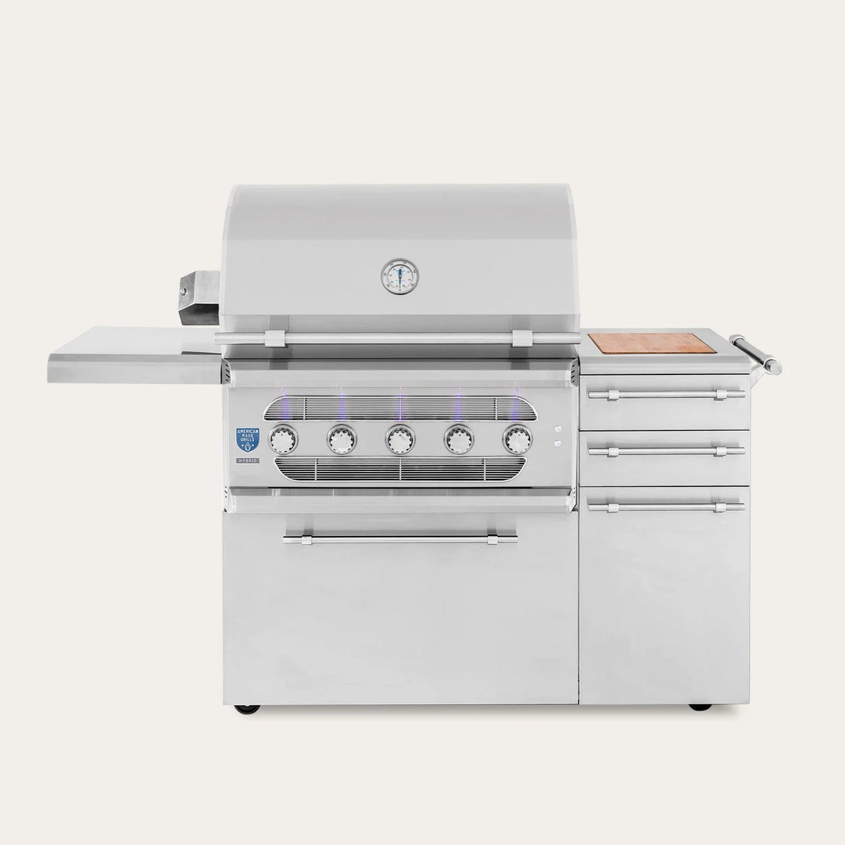 American Made Grills Muscle 36-Inch Freestanding Hybrid Grill - Propane - MUSFS36-LP