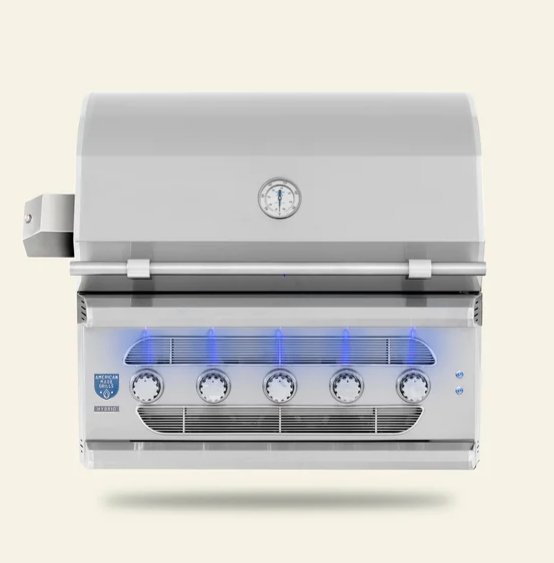 American Made Grills Muscle 36-Inch Hybrid Grill - Gas Wood & Charcoal