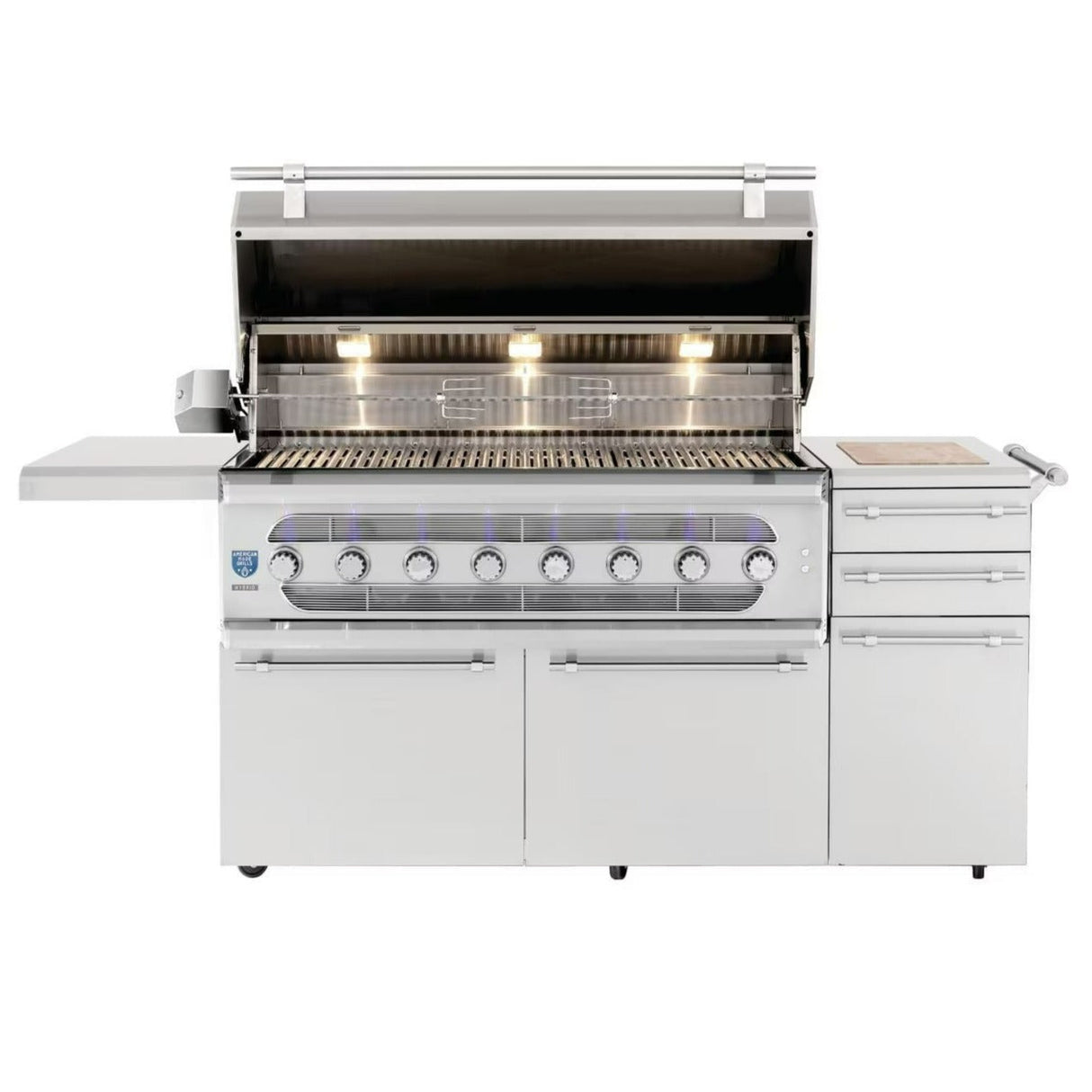 American Made Grills Muscle 54-Inch Freestanding Hybrid Grill - Natural Gas - MUSFS54-NG