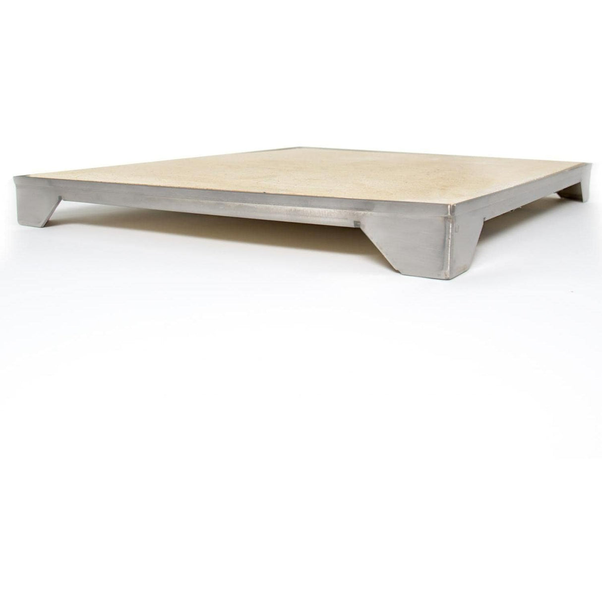 Blaze 14 3/4 Inch Ceramic Pizza Stone With Stainless Steel Tray - BLZ-PZST