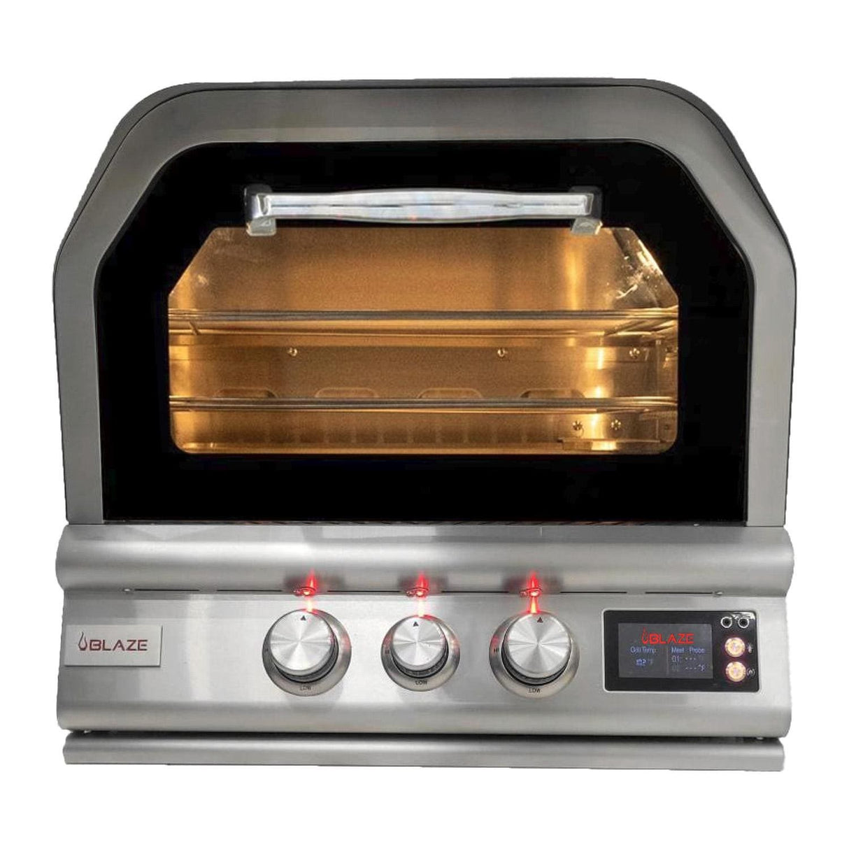Blaze 26-Inch Countertop Built-In Gas Outdoor Pizza Oven W/ Rotisserie - BLZ-26-PZOVN