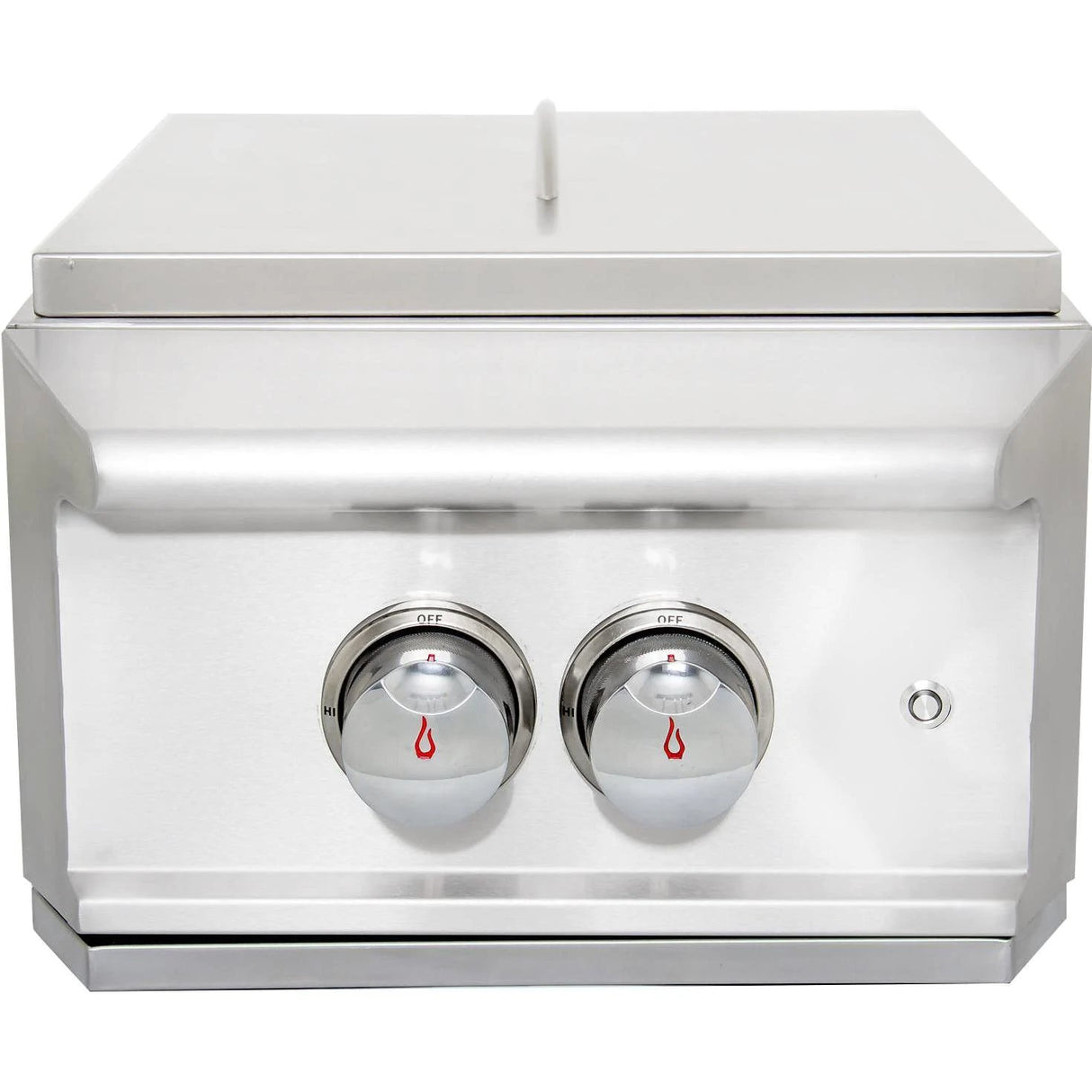 Blaze Professional Built-In Gas High Performance Power Burner W/ Wok Ring & Stainless Steel Lid