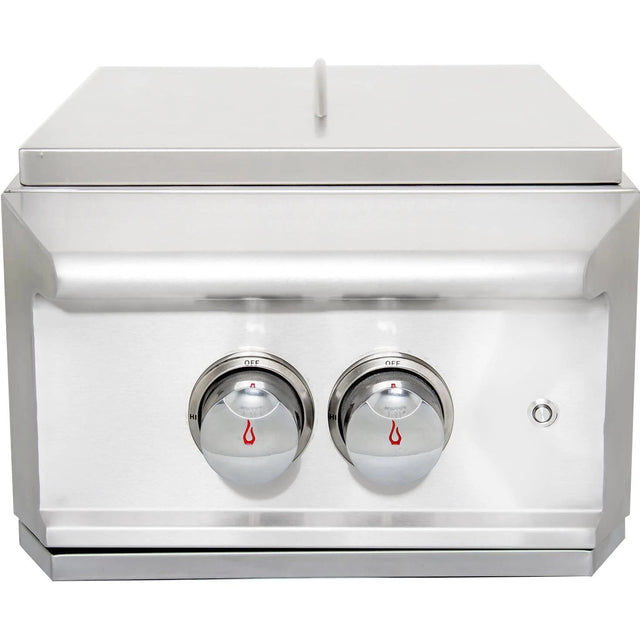Blaze Professional Built-In Gas High Performance Power Burner W/ Wok Ring & Stainless Steel Lid